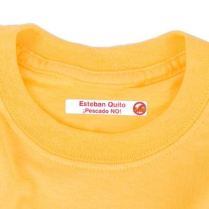 MARCAR ROPA Y OBJETOS CON AVISO DE ALERGIAS-2123