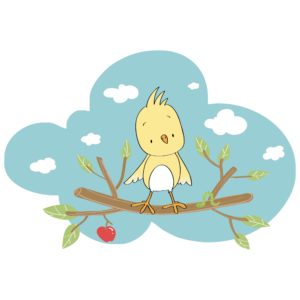 Mochila de algodón Pajarito-3017