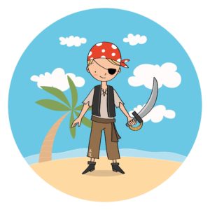 Mochila de algodón Pirata-3018