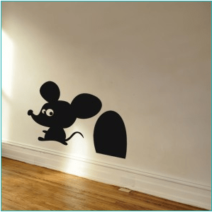 Vinilo Silueta Ratoncito Pérez Regalo Diciembre | Etic-Etac