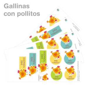 Etiquetas de vinilo con FORMAS-2604