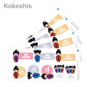 Etiquetas de vinilo con FORMAS-2612