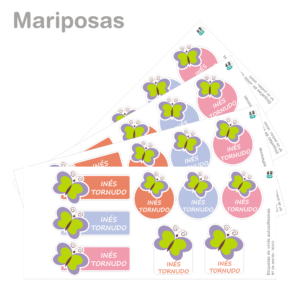 Etiquetas de vinilo con FORMAS-2601