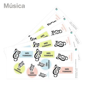 Etiquetas de vinilo con FORMAS-2611