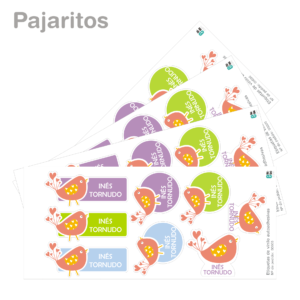 Etiquetas de vinilo con FORMAS-2609