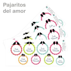 Etiquetas de vinilo con FORMAS-2610