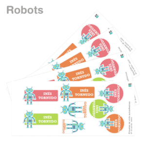 Etiquetas de vinilo con FORMAS-2602
