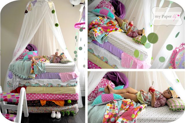 Fiesta infantil, la princesa y el guisante