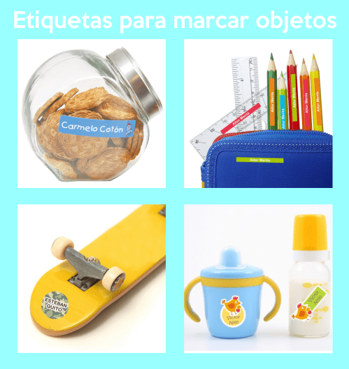 etiquetas para marcar objetos