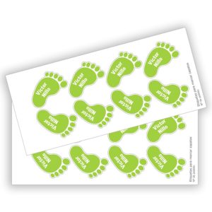 Etiquetas para zapatos con forma de pie-3