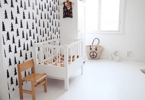 Habitación para bebé minimalista