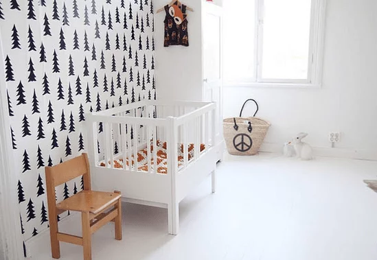 Habitación para bebé minimalista
