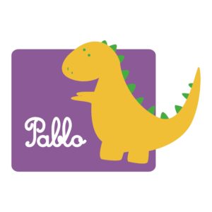 Mochila de algodón Dinosaurio Amarillo-3139