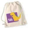 Mochila de algodón Dinosaurio Amarillo-0