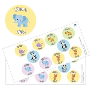 Etiquetas para zapatos motivos variados Animalitos