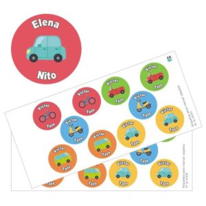 Etiquetas para zapatos motivos Vehículos