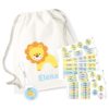 Combinado etiquetas + mochila Animalitos-0