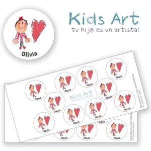 Etiquetas con el dibujo de tu hij@-0