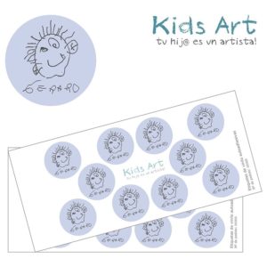 Etiquetas con el dibujo de tu hij@-7355