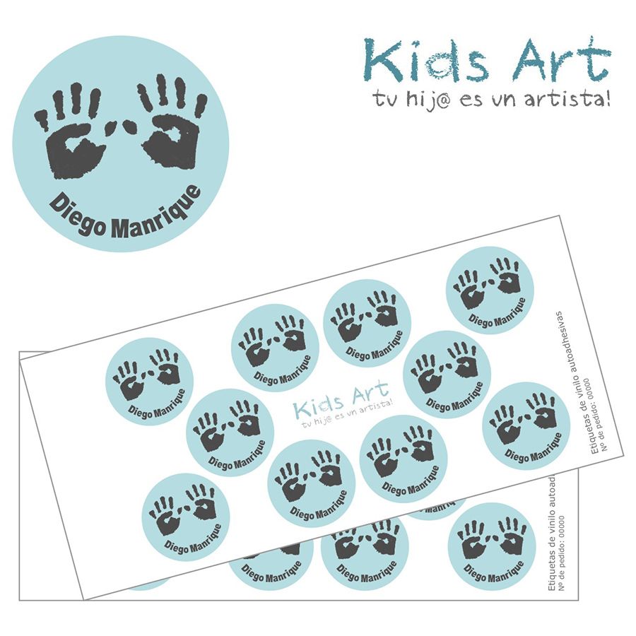Etiquetas con el dibujo de tu hij@-7358